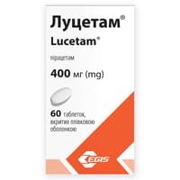 Купити Луцетам таблетки по 400 мг №60 (флакон) Луцетам таблетки по 400 мг №60 (флакон)
