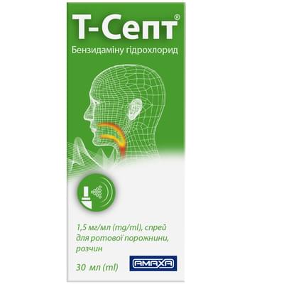 Т-Септ спрей д/ротов. порожнини по 30 мл (флакон)