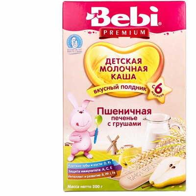 Каша молочна Kolinska Bebi Premium для полудня Пшеничне печиво з грушами 200 г