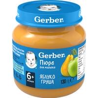 Пюре фруктове Gerber Яблуко і груша з 6-ти місяців 130 г