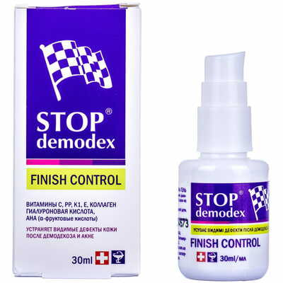 Гель Stop Demodex Finish Control для проблемної шкіри 30 мл