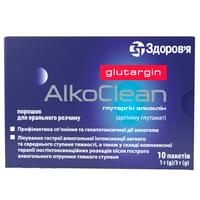 Глутаргін Алкоклін порошок д/орал. розчину 1 г / 3 г по 3 г №10 (пакети)