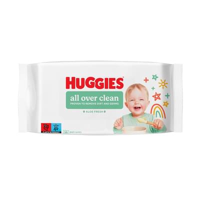 Салфетки влажные детские Huggies All Over Clean 56 шт.