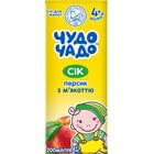 Сік фруктовий дитячий Чудо-Чадо Персиковий з м'якоттю, цукром та вітамін С з 4-х місяців 200 мл