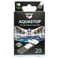 Пластир медичний Milplast Aquastop стерильний водостійкий 7 см х 2 см 20 шт.