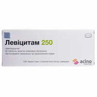 Левіцитам таблетки по 250 мг №60 (6 блістерів х 10 таблеток)