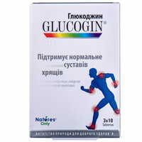 Глюкоджин таблетки №30 (3 блістери х 10 таблеток)