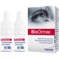 Визоптик капли глаз. 0,5 мг/мл по 5 мл №2 (флакон)