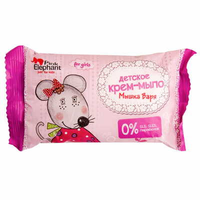 Крем-мило дитяче Pink Elephant Мишка Варя 90 г