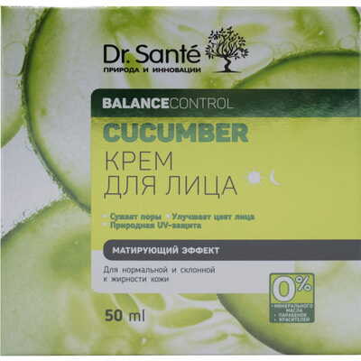 Крем для лица Dr.Sante Cucumber матирующий эффект 50 мл