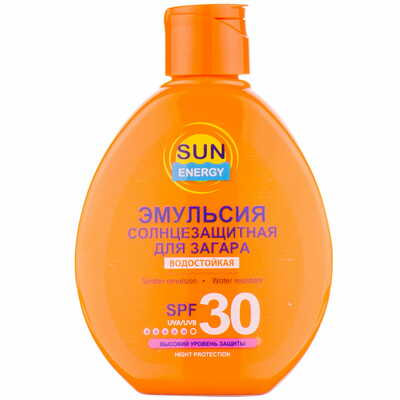 Емульсія для тіла Sun Energy сонцезахисна водостійка SPF 30 150 мл