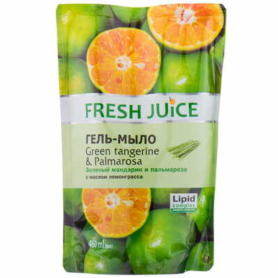 Гель-мило рідке Fresh Juice Green Tangerine&Palmarosa дой-пак 460 мл