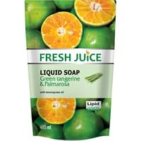 Купити Гель-мило рідке Fresh Juice Green Tangerine&Palmarosa дой-пак 460 мл Гель-мило рідке Fresh Juice Green Tangerine&Palmarosa дой-пак 460 мл