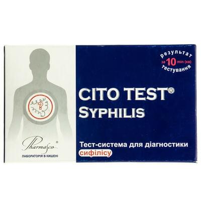 Тест Cito Test Syphilis для диагностики сифилиса в цельной крови, сыворотке и плазме 1 шт.
