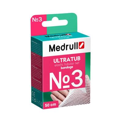 Бинт эластичный Medrull Ultratub №3 сетчатый трубчатый 50 см х 2,3 см