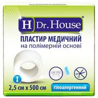 Пластир медичний Dr. House на полімерній основі картона упаковка 2,5 см x 500 см 1 шт.