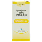 Купить Броксинак капли глаз. 0,09% по 1,7 мл (флакон) Броксинак капли глаз. 0,09% по 1,7 мл (флакон)