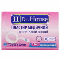 Пластир медичний Dr. House на нетканій основі 1,25 см х 500 см 1 шт.