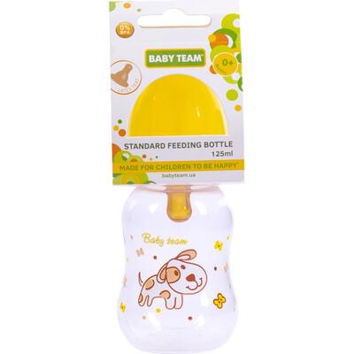 Пляшечка для годування Baby Team 1300 з латексною соскою з народження 125 мл