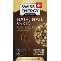 Swiss Energy Волосся, шкіра та нігті капсули №30 (флакон)