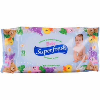 Серветки вологі дитячі Super Fresh 72 шт.