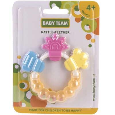 Прорізувач-брязкальце Baby Team 8410 Квіточка