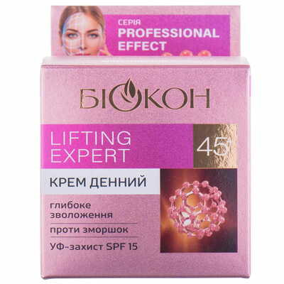 Крем для обличчя Біокон Professional effect Lifting expert 45+ денний 50 мл