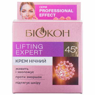 Крем для обличчя Біокон Professional effect Lifting expert 45+ нічний 50 мл