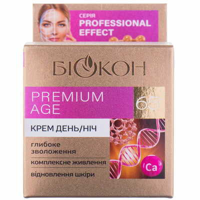 Крем для обличчя Біокон Professional effect Premium age 65+ денний та нічний 50 мл