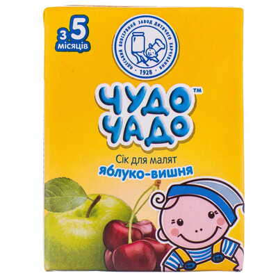 Сік дитячий Чудо-Чадо Яблучно-вишневий з 5-ти місяців 200 мл