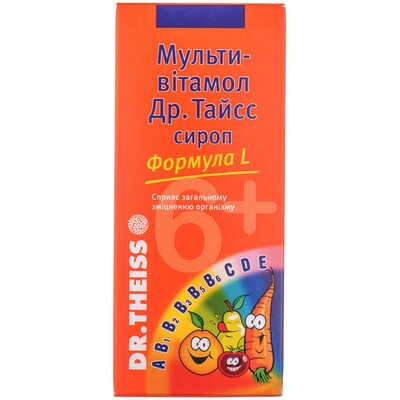 Мультивітамол Др. Тайсс формула L сироп по 200 мл (флакон)