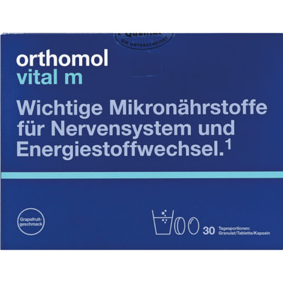 Ортомол Вітал М зі смаком грейпфрута гранули + таблетки + капсули курс 30 днів №30