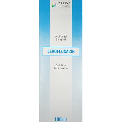 Левофлоксацин Юник Фармасьютикал Лабораториз раствор д/инф. 5 мг/мл по 100 мл (флакон)