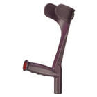 Милиця підлокітна Ossenberg Klassiker 220DKAU з фіолетовою ручкою сіра