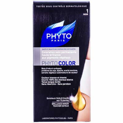Крем-краска для волос Phyto Phytocolor тон 1 черный