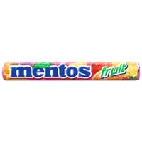Купить Драже жевательные Mentos Фруктовый вкус 37 г Драже жевательные Mentos Фруктовый вкус 37 г