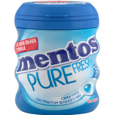 Резинка жевательная Mentos Pure Fresh со вкусом свежей мяты 56 г