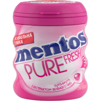 Гумка жувальна Mentos Тутті-Фрутті 56 г