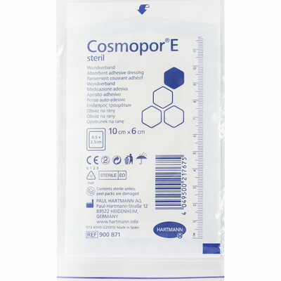 Пов`язка пластирна Cosmopor E післяопераційна стерильна 10 см х 6 см 1 шт.