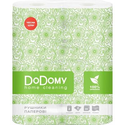 Полотенца бумажные DoDomy 2-х слойные 2 шт.