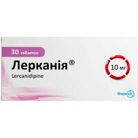 Лерканія таблетки по 10 мг №30 (3 блістери х 10 таблеток)