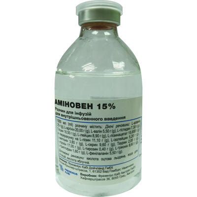 Аминовен раствор д/инф. 15% по 500 мл (флакон)