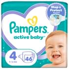 Подгузники Pampers Active Baby размер 4, 9-14 кг, 46 шт.