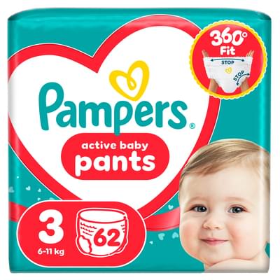 Підгузки-трусики Pampers Pants Midi розмір 3, 6-11 кг, 62 шт.