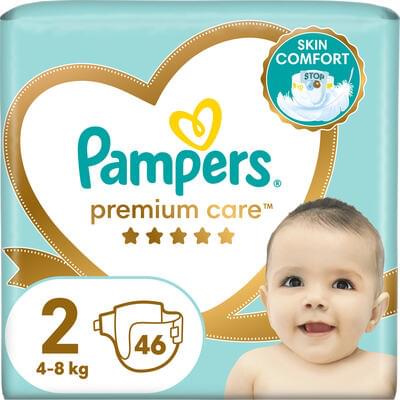 Подгузники Pampers Premium Care Mini размер 2, 4-8 кг, 46 шт.