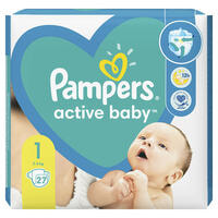 Подгузники Pampers Active Baby размер 1, 2-5 кг, 27 шт.