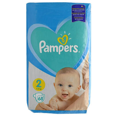 Підгузки Pampers New Baby розмір 2, 4-8 кг, 68 шт.