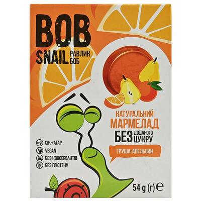 Мармелад Bob Snail Улитка Боб Груша-апельсин 54 г