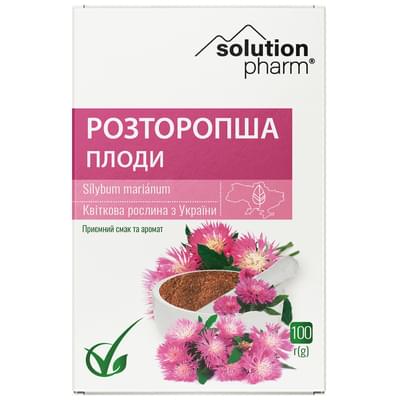 Расторопши плоды измельченные Solution Pharm по 100 г (коробка с внутр. пакетом)