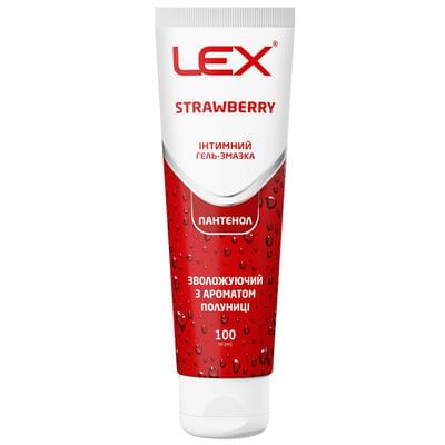 Гель-змазка Lex Strawberry зволожуюча з ароматом полуниці 100 мл